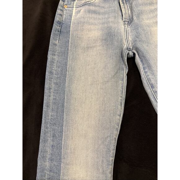 7 For All Mankind-Wmns Roxanne Ankle Jeans-Lt Wash-SideStripe Frayed Hems-size25 - Picture 7 of 16